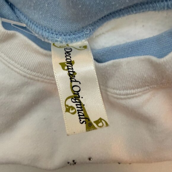 Vintage Rhinestone Snowman Sweatshirt | Decorated Originals | Size L - Picture 11 of 12